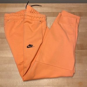Nike Tech Fleece Joggers Sweatpants Orange and Black Mens Size XXL